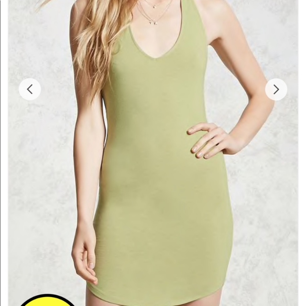 Foreve21 Avacado green dress